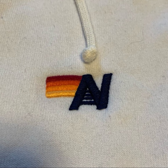 *SOLD* Aviator Nation Glider Zip Hoodie Medium Wh/Blk - Picture 3 of 13